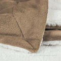 Manta de lana de franela de doble capa